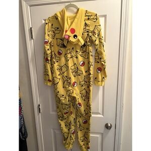 Pikachu Pokemon Pajamas Unisex Boys Size 14/16 Large Sleepwear Comfort